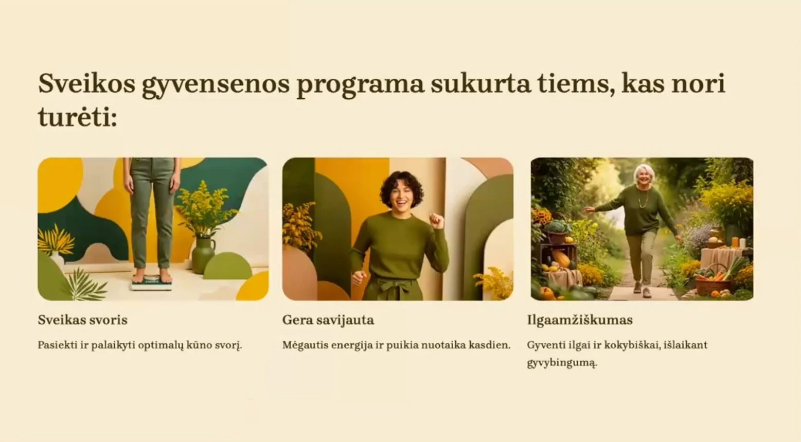 Sveikos mitybos ir gyvensenos kursas